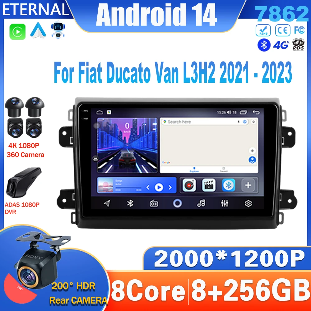 Автомагнитола на Android 14 для Fiat Ducato Van L3H2 2021-2023, мультимедийный видеоплеер с навигацией, стерео головное устройство для Carplay No 2Din 4G
Автомагнитола на Android 14 для Fiat Ducato Van L3H2 2021-2023, мультимедийный видеоплеер с навигацией, стерео головное устройство для Carplay No 2Din 4G