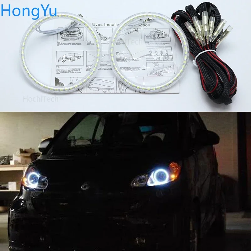 Супер яркий белый цвет 3528 SMD Led Angel Eyes Kit дневные ходовые огни DRL для Smart Fortwo W451 Mk2 2008-2014 2010 2012
Супер яркий белый цвет 3528 SMD Led Angel Eyes Kit дневные ходовые огни DRL для Smart Fortwo W451 Mk2 2008-2014 2010 2012