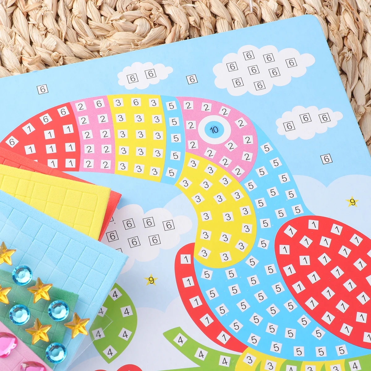 Mosaic Sticker Craft Materials Safe Eco Friendly Educational Toys Kits For Kids Handmade Painting Developing Skills
Mosaic Sticker Craft Materials Safe Eco Friendly Educational Toys Kits For Kids Handmade Painting Developing Skills