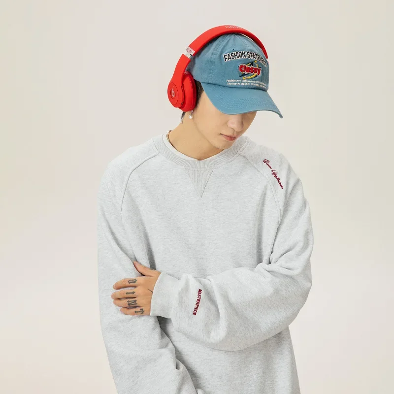 400G Heavyweight Men's Sweatshirt 2025 Spring Patchwork Vintage American Letter Embroidery Long Sleeve Loose Casual Streetwear
400G Heavyweight Men's Sweatshirt 2025 Spring Patchwork Vintage American Letter Embroidery Long Sleeve Loose Casual Streetwear