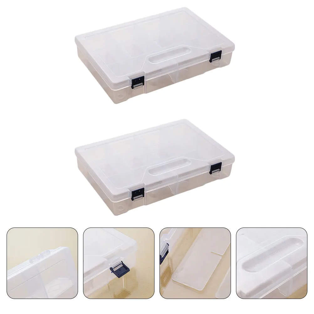2pcs Tools Storage Box PP Material Transparent Tray Detachable Grid Container Clear Grids Classified Trays Storing Accessories
2pcs Tools Storage Box PP Material Transparent Tray Detachable Grid Container Clear Grids Classified Trays Storing Accessories