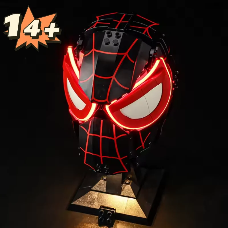 In Stock 487pcs Heroes Spider Morales Mask Helmet Building Block Model Brick Toy Sets For Birthday Surprise Festival Gifts
In Stock 487pcs Heroes Spider Morales Mask Helmet Building Block Model Brick Toy Sets For Birthday Surprise Festival Gifts