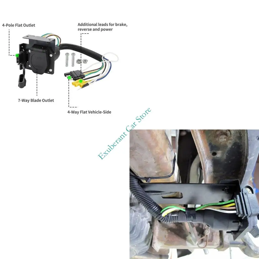 Waterproof 4 Pin to 4 And 7 Pin Trailer Light Plugs Converter 4 Way to 7 Way Trailer Wiring Adapte for Vehicle & Camping
Waterproof 4 Pin to 4 And 7 Pin Trailer Light Plugs Converter 4 Way to 7 Way Trailer Wiring Adapte for Vehicle & Camping