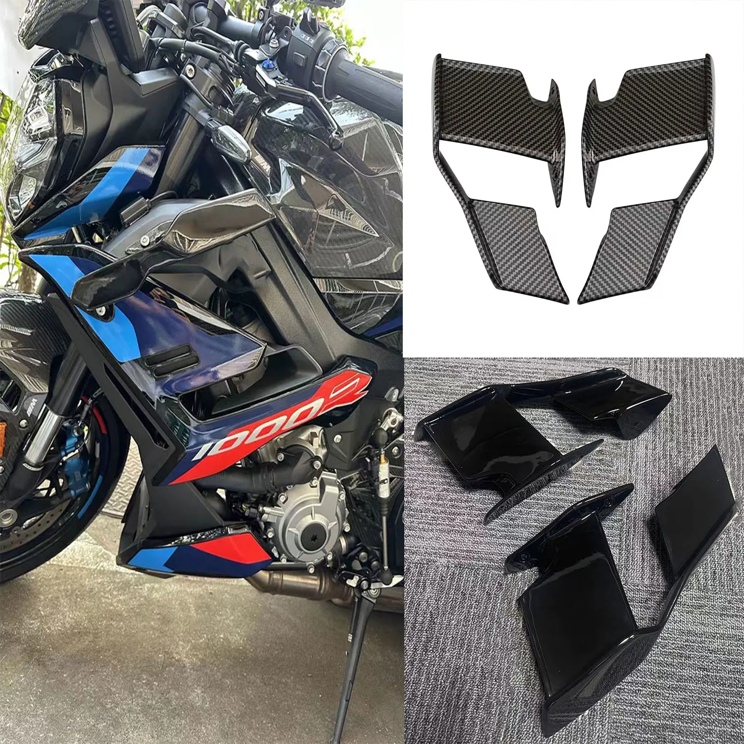 For BMW S1000R M1000R 2021 2022 2023 2024 S 1000R M 1000R Motorcycle Winglets Aerodynamic Wind Side Wings Spoiler Fairing
For BMW S1000R M1000R 2021 2022 2023 2024 S 1000R M 1000R Motorcycle Winglets Aerodynamic Wind Side Wings Spoiler Fairing