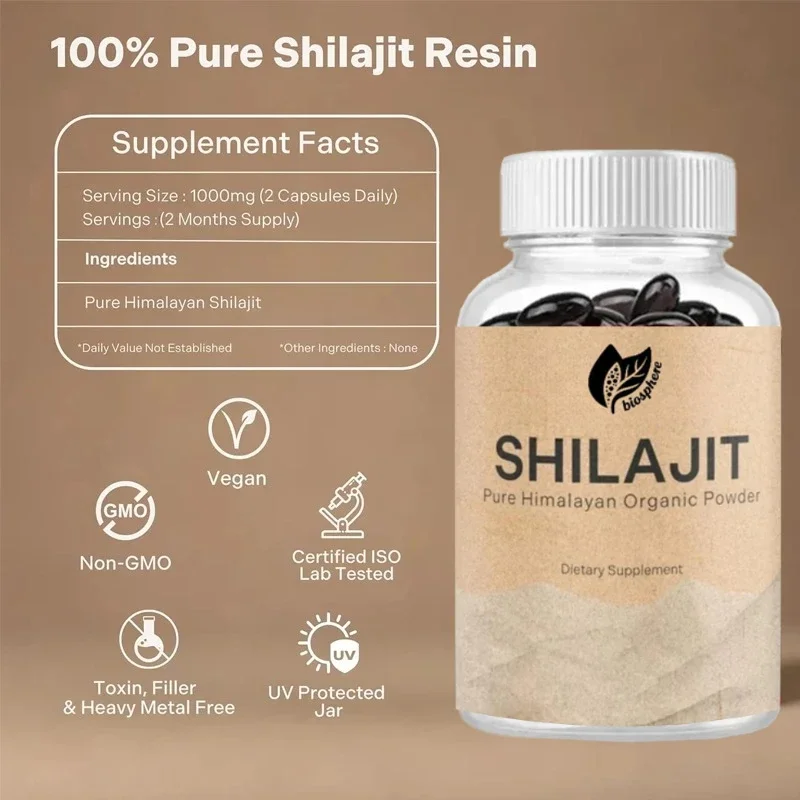 Экстракт чистой гималайской силаajit, 1000 мг, с 85 следами минералов, гумовой кислотой для поддержки иммунитета, повышения энергии и познания
Экстракт чистой гималайской силаajit, 1000 мг, с 85 следами минералов, гумовой кислотой для поддержки иммунитета, повышения энергии и познания