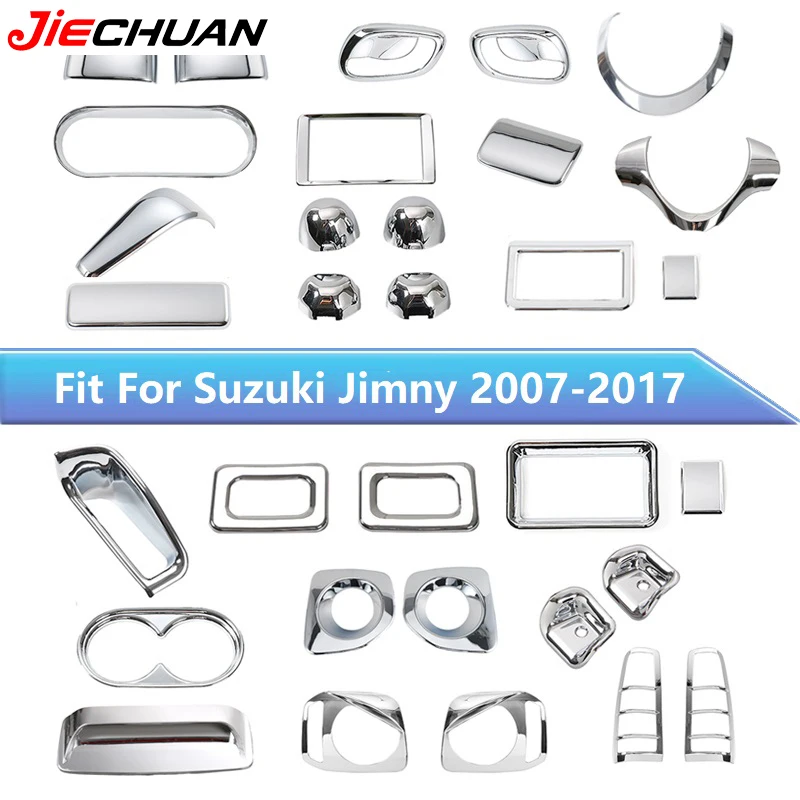 JIECHUAN Chrome Car Decoration Cover Interior&Exterior Stickers Accessories For Suzuki Jimny 2007 2008 2009 2010 2011 2012-2017 
JIECHUAN Chrome Car Decoration Cover Interior&Exterior Stickers Accessories For Suzuki Jimny 2007 2008 2009 2010 2011 2012-2017