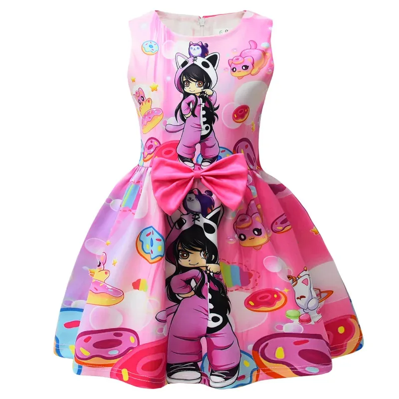 25COSGame Aphmau Printing Baby Girls Giselle Cosplay Princess Dress Kids Birthday Christmas Party Costume Summer Clothes Bow Sun
25COSGame Aphmau Printing Baby Girls Giselle Cosplay Princess Dress Kids Birthday Christmas Party Costume Summer Clothes Bow Sun