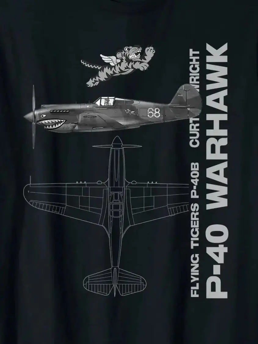 P-40 Warhawk WWII Fighter Airplane Profile Men T-shirt Short Sleeve Casual 100% Cotton O-Neck Summer Shirts
P-40 Warhawk WWII Fighter Airplane Profile Men T-shirt Short Sleeve Casual 100% Cotton O-Neck Summer Shirts