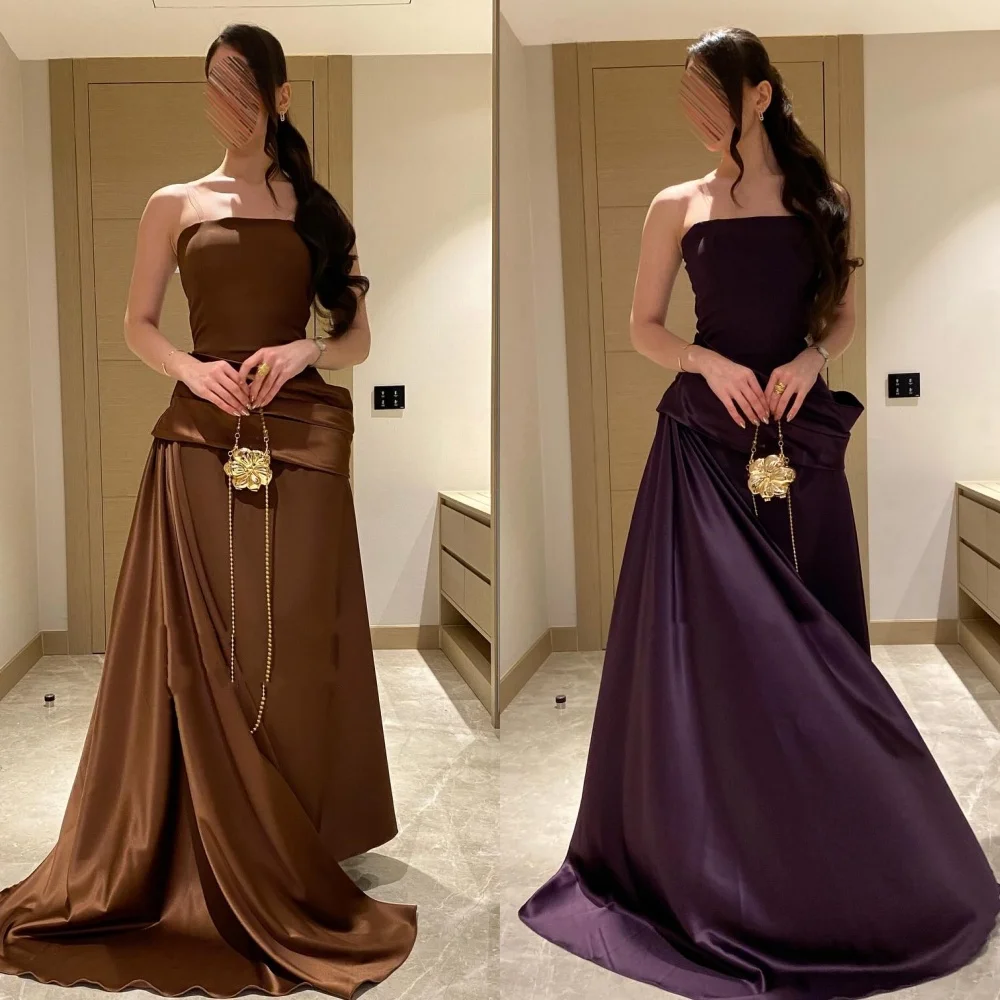 Customized Fashion Exquisite Pleat Ruched Straight Strapless Midi Dresses Bespoke Occasion Dresses Matching High Quality Classic
Customized Fashion Exquisite Pleat Ruched Straight Strapless Midi Dresses Bespoke Occasion Dresses Matching High Quality Classic