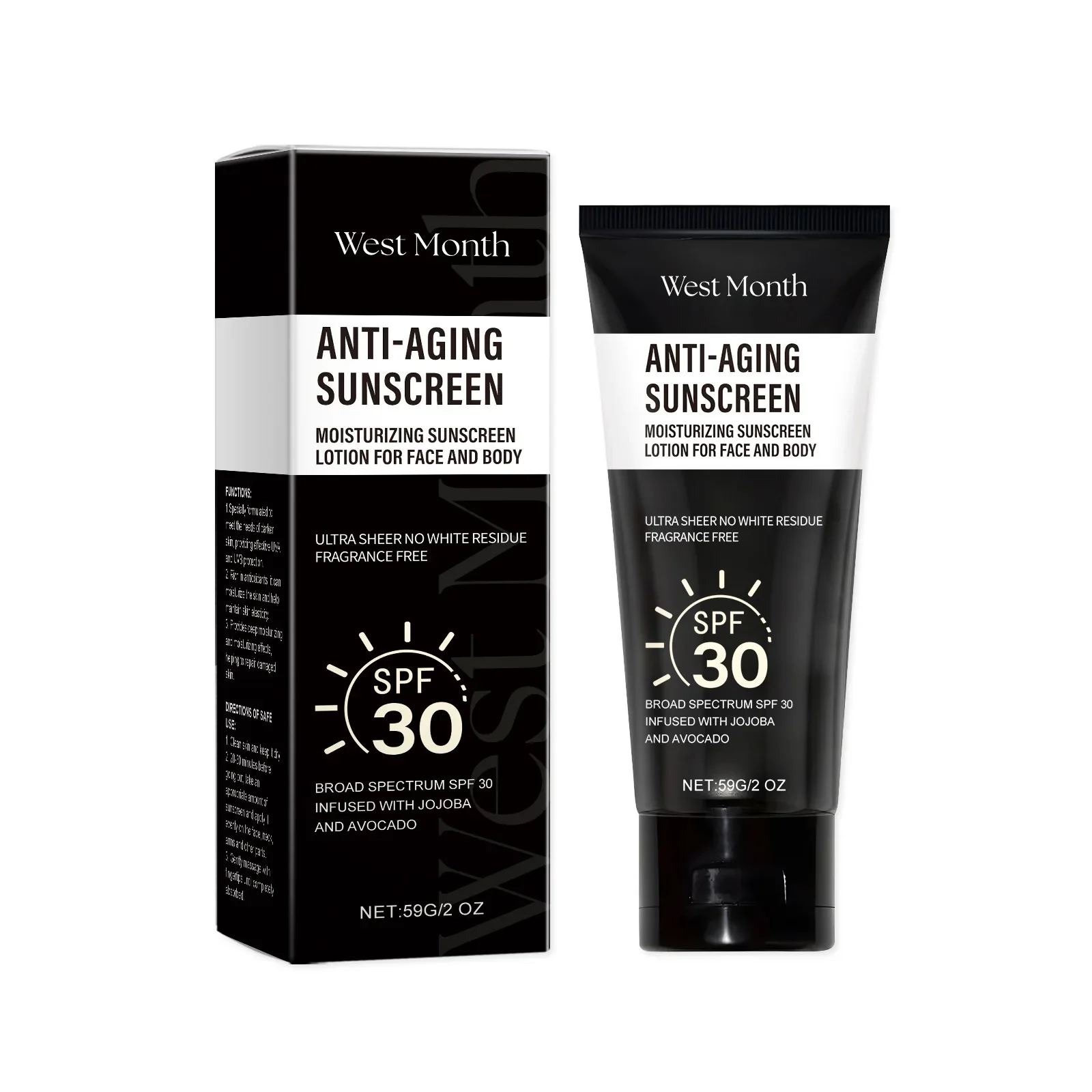 Face Body Protective Cream Body Sunscreen with UV Protection and Anti-Aging Properties - Moisturizes Skin and Reduces Wrinkles
Face Body Protective Cream Body Sunscreen with UV Protection and Anti-Aging Properties - Moisturizes Skin and Reduces Wrinkles