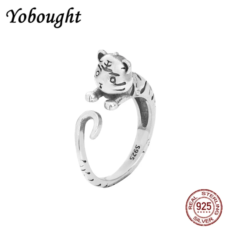 New 925 Sterling Silver Personalized Little Tiger Ring Women's Retro Original Design Cute Jewelry Gift
New 925 Sterling Silver Personalized Little Tiger Ring Women's Retro Original Design Cute Jewelry Gift