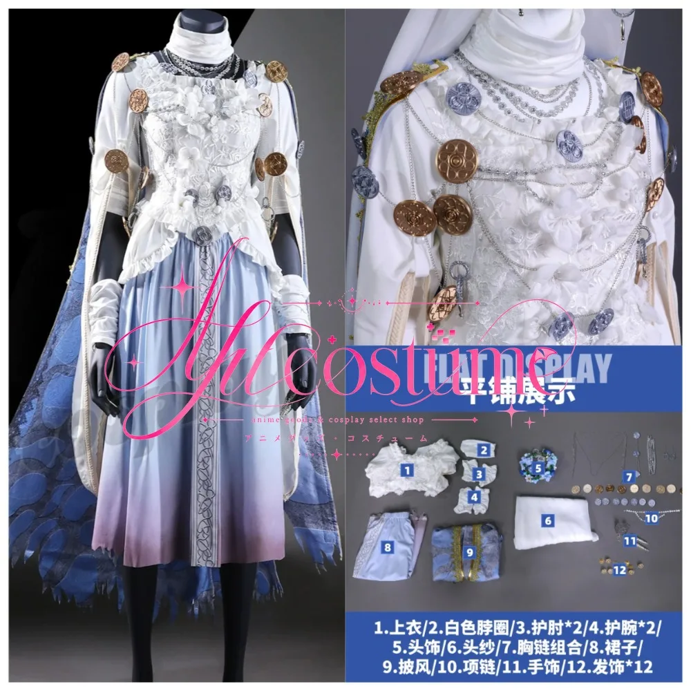 Anime Game Cosplay Puppet Girl Doll Style Dress Full Set Female Costume for Theme Party Cosplay High Quality Vintage Lace
Anime Game Cosplay Puppet Girl Doll Style Dress Full Set Female Costume for Theme Party Cosplay High Quality Vintage Lace