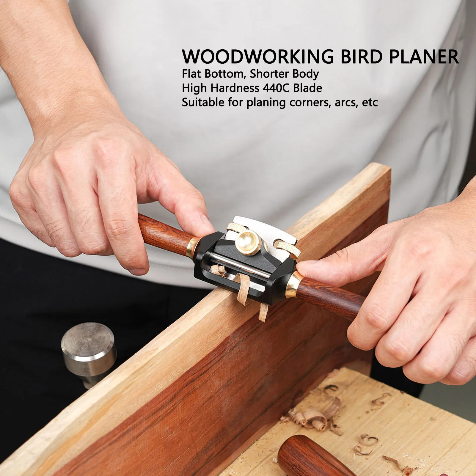 Adjustable Wood Plane Adjustable Bird Planer Flat Base Hand Wood Plane for Woodworking Corner Arc Trimming Flat Base Planer
Adjustable Wood Plane Adjustable Bird Planer Flat Base Hand Wood Plane for Woodworking Corner Arc Trimming Flat Base Planer
