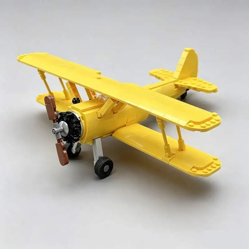 NEW 441Parts Stearman Biplane Aircraft Model Building Blocks DIY Assembly Creative Technical Puzzle Toy Gift Collection Display
NEW 441Parts Stearman Biplane Aircraft Model Building Blocks DIY Assembly Creative Technical Puzzle Toy Gift Collection Display