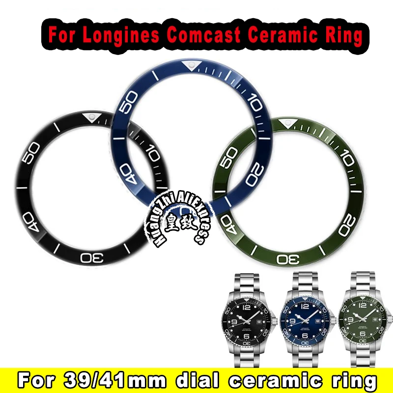 43mm dial For Longines Comcast Watch Ceramic Bezel Ring L3.781 outer ring timing dial accessories Men 39mm 41mm graduated ring
43mm dial For Longines Comcast Watch Ceramic Bezel Ring L3.781 outer ring timing dial accessories Men 39mm 41mm graduated ring