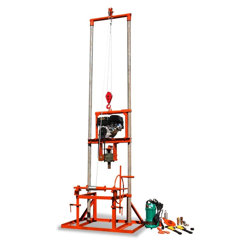 Customized Portable Water Well Drilling Rig Petrol Diesel Mini Lightweight Hot Sale Well Drilling Machine
Customized Portable Water Well Drilling Rig Petrol Diesel Mini Lightweight Hot Sale Well Drilling Machine