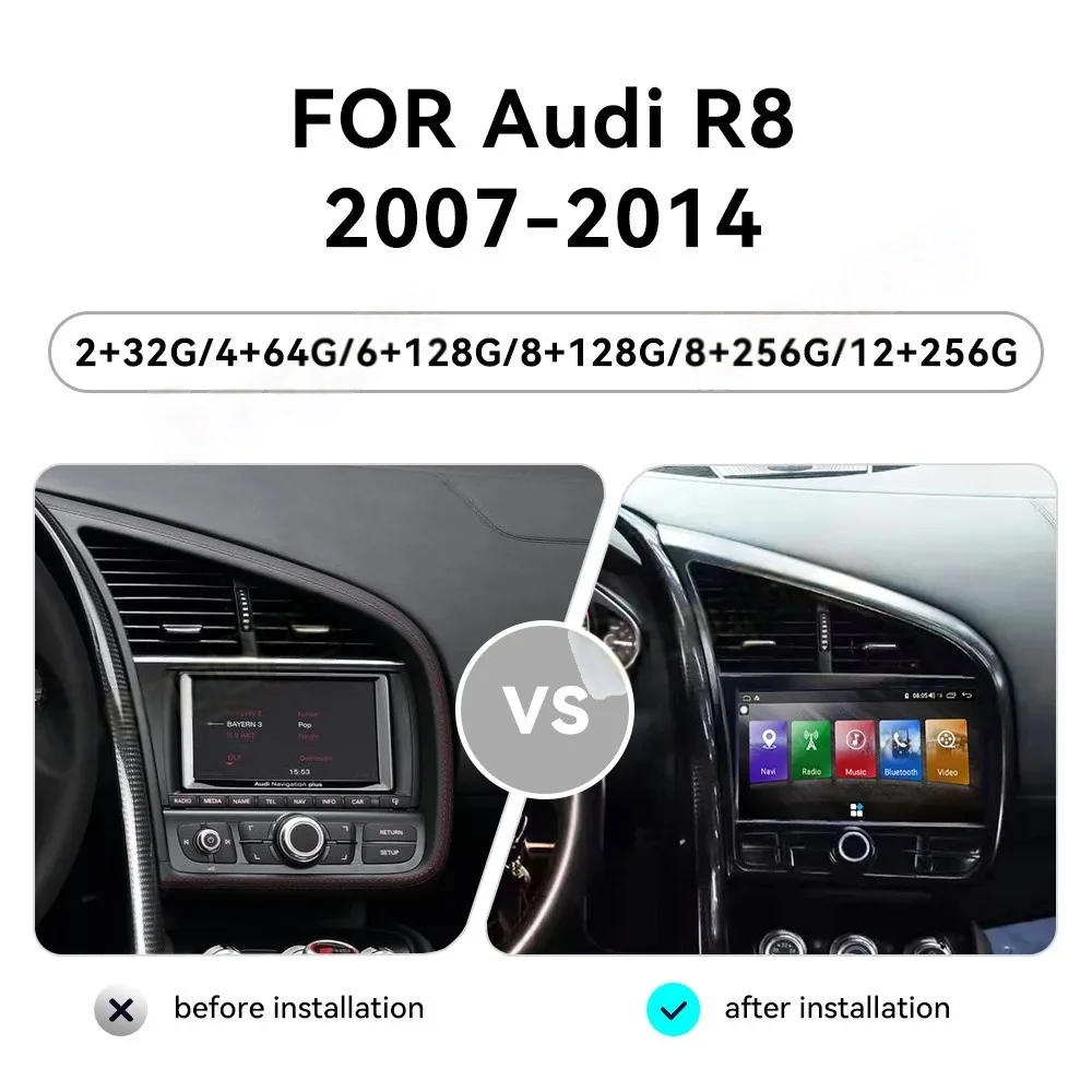 RHD Android 14 для Audi R8 Coupe R8 Quattro 2007-2014 V8 V10 Автомобильный GPS-навигатор Авто Радио Стерео Мультимедийный плеер Головное устройство
RHD Android 14 для Audi R8 Coupe R8 Quattro 2007-2014 V8 V10 Автомобильный GPS-навигатор Авто Радио Стерео Мультимедийный плеер Головное устройство