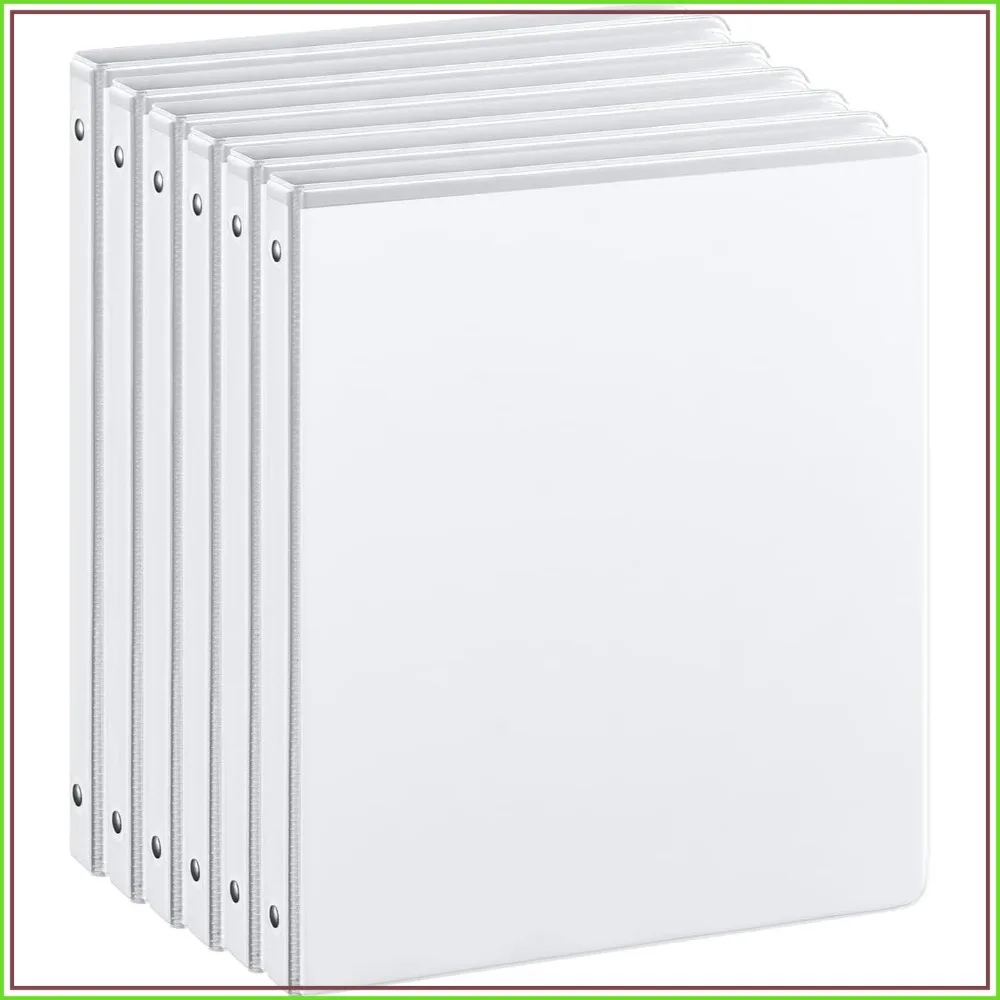 1/2-Inch 3 Ring Binders with 2 Interior Pockets, Holds 100 Sheets Letter Size, 6 Pack for Office School Home
1/2-Inch 3 Ring Binders with 2 Interior Pockets, Holds 100 Sheets Letter Size, 6 Pack for Office School Home