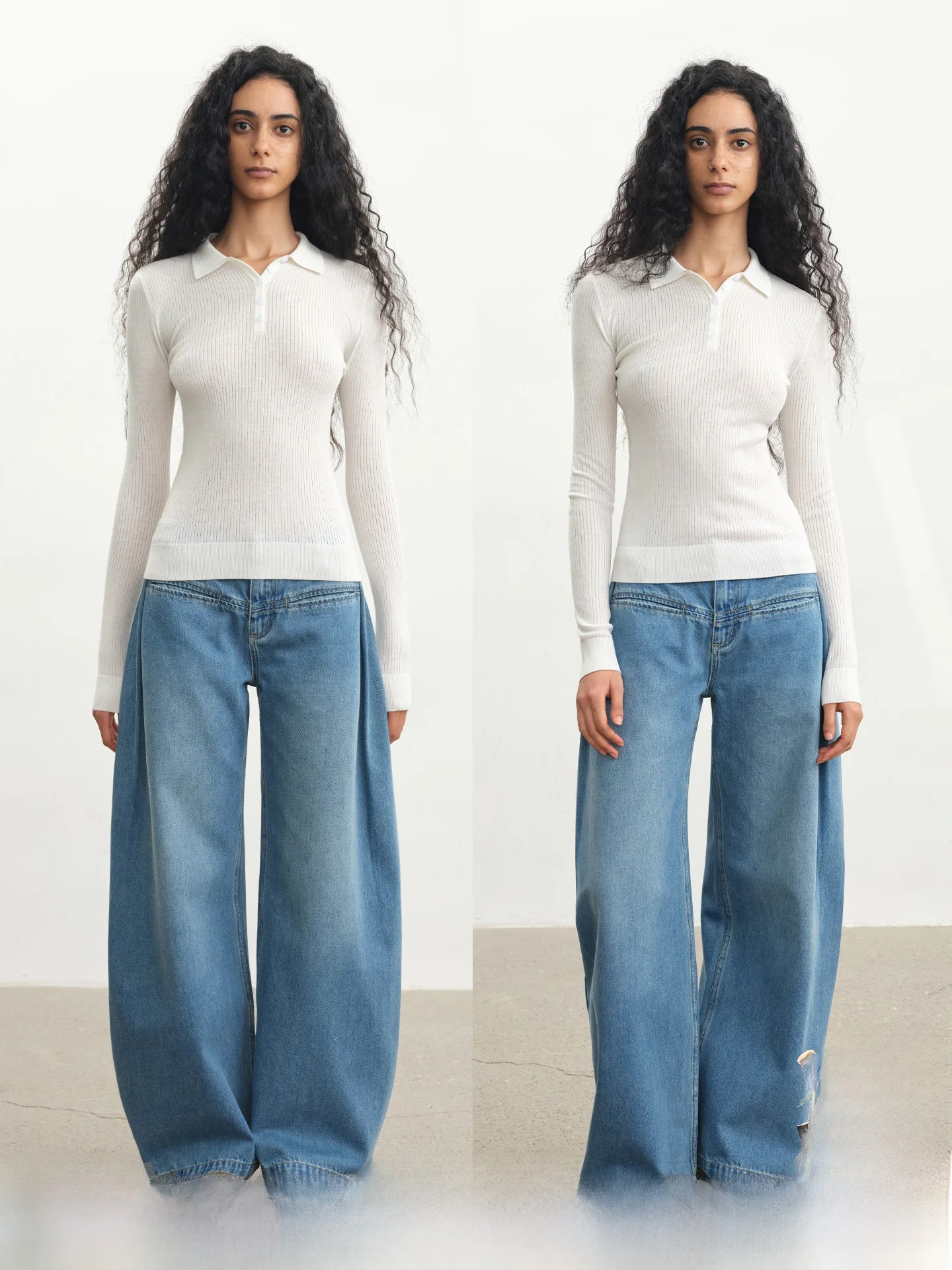 JCAESAR Women's Waed Blue Pleated Banana Denim Jeans Low Waist Wide Leg Pants Casual Sle Cotton Blend Fabric
JCAESAR Women's Waed Blue Pleated Banana Denim Jeans Low Waist Wide Leg Pants Casual Sle Cotton Blend Fabric