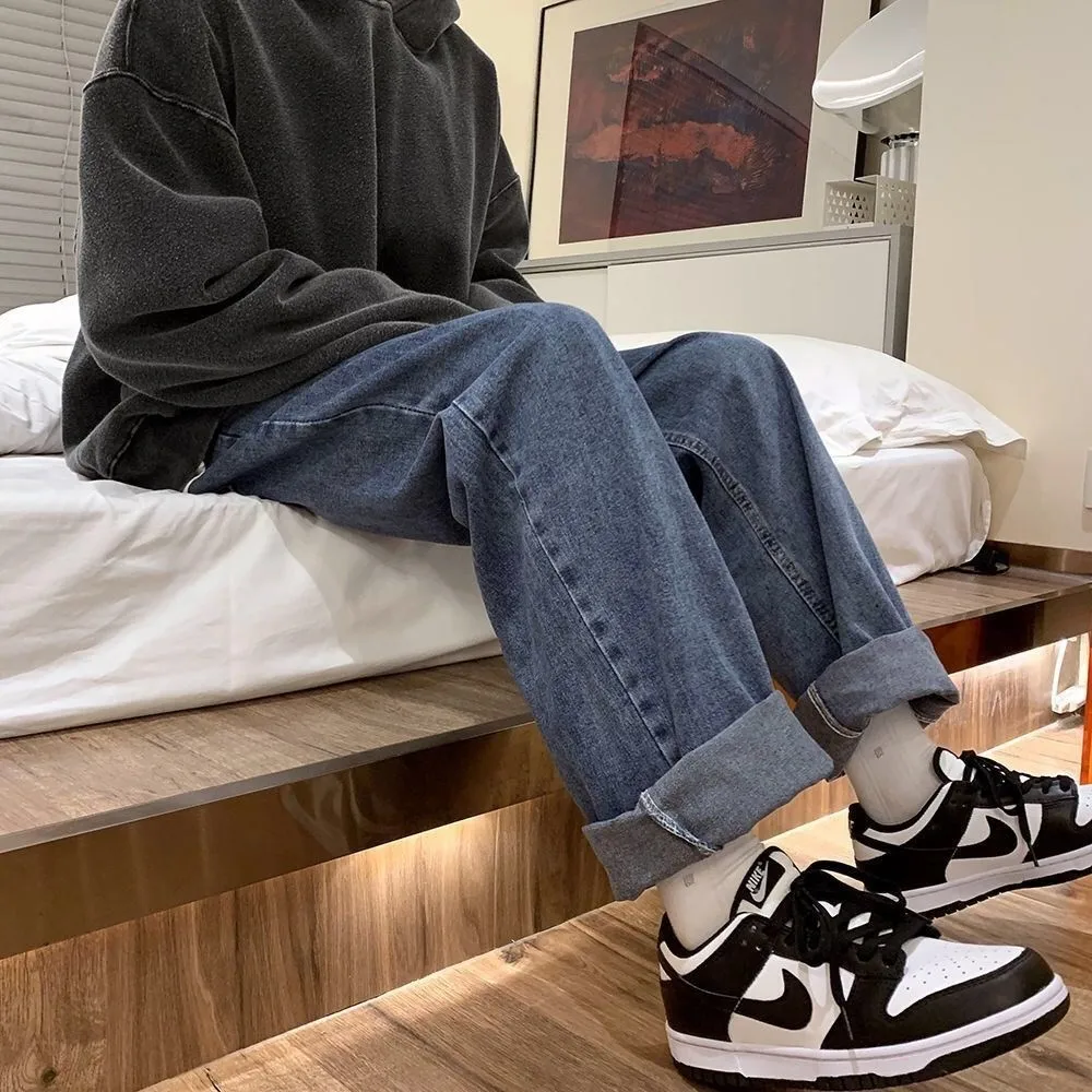 Loose Straight Leg Dad Jeans Men's Spring Autumn Faionable Thin Denim Casual Comfortable Youthful Sle All Season Wear
Loose Straight Leg Dad Jeans Men's Spring Autumn Faionable Thin Denim Casual Comfortable Youthful Sle All Season Wear