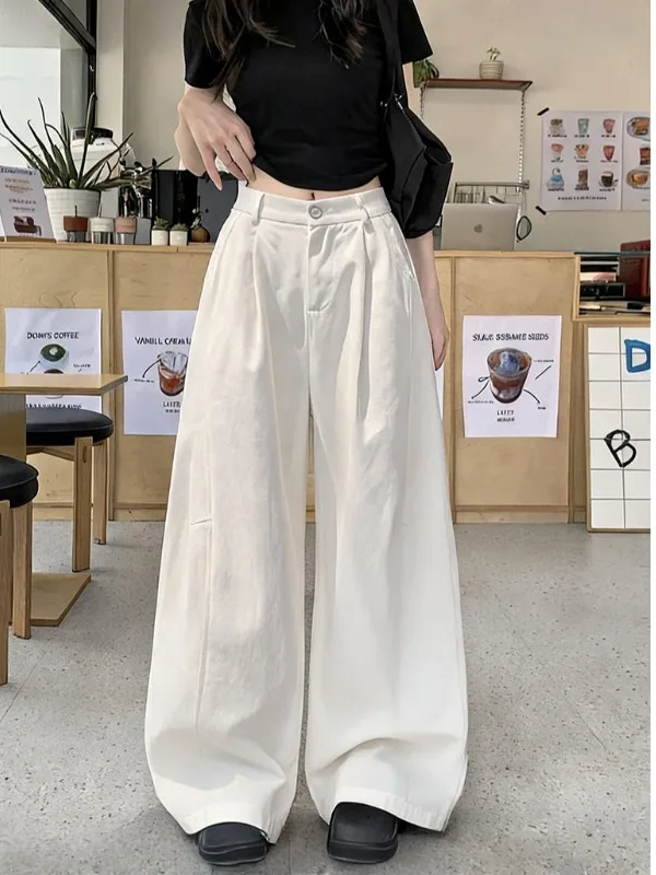 Lazy Feel Casual Pants High Waist Vintage Color plus Size Wide Leg Pants Draping Floor-Length Pants Long Pants
Lazy Feel Casual Pants High Waist Vintage Color plus Size Wide Leg Pants Draping Floor-Length Pants Long Pants