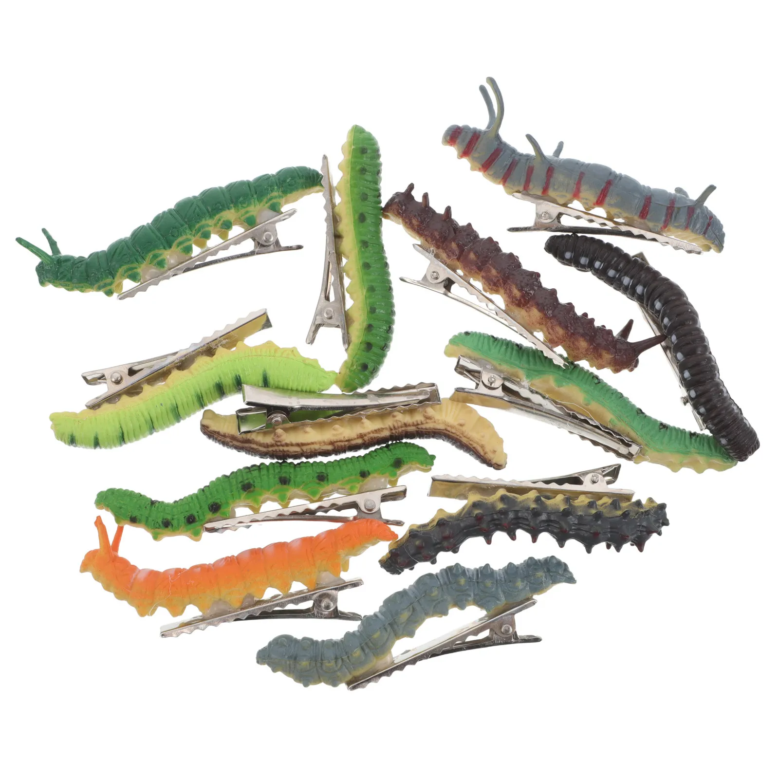 12Pcs Bug Hair Clips Creepy Caterpillar Halloween Hairpins Horror Costume Party Accessories Novelty Hair Barrettes
12Pcs Bug Hair Clips Creepy Caterpillar Halloween Hairpins Horror Costume Party Accessories Novelty Hair Barrettes