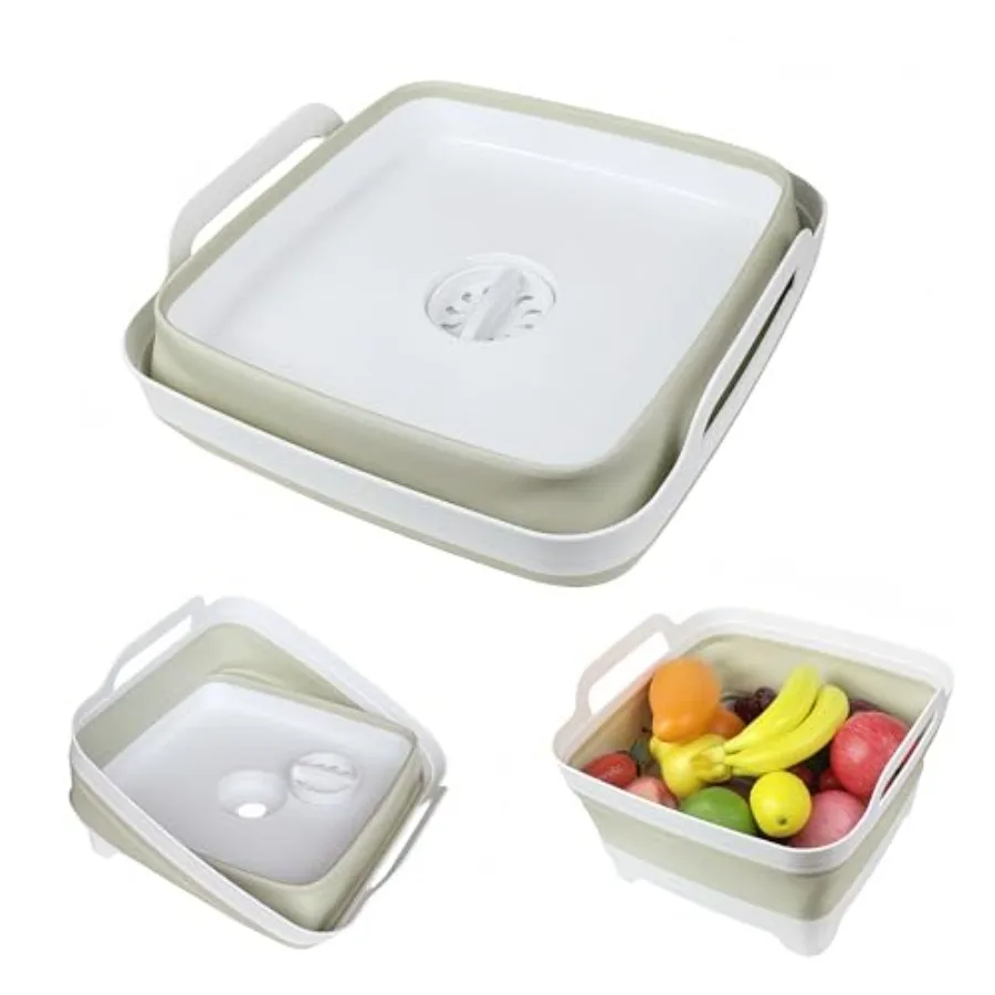 Collapsible Wash Basin for Baby Bottles - 2.4 Gallons Portable Wash Bin for RV Camping Sink Space-Saving Dish Tub Green
Collapsible Wash Basin for Baby Bottles - 2.4 Gallons Portable Wash Bin for RV Camping Sink Space-Saving Dish Tub Green