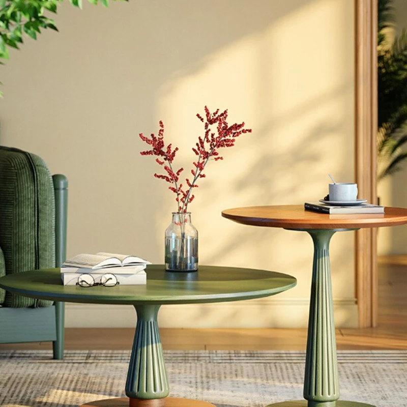 Retro simple round coffee table living room Internet celebrity size round combination coffee table
Retro simple round coffee table living room Internet celebrity size round combination coffee table