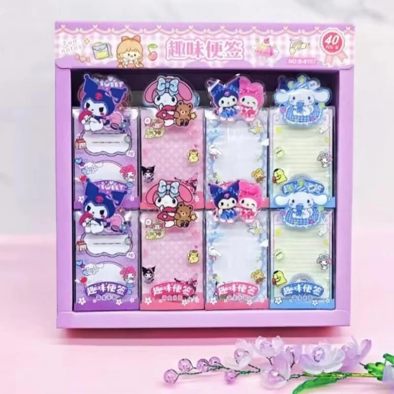 40pcs/lot Sanrio Kuromi Melody Cinnamoroll Memo Pad Cute Stationery Label Notepad Planner Sticker Post School Supplies
40pcs/lot Sanrio Kuromi Melody Cinnamoroll Memo Pad Cute Stationery Label Notepad Planner Sticker Post School Supplies