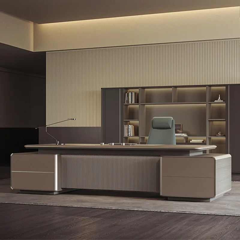 President's desk simple high-end modern class desk company leadership chairperson boss office desk
President's desk simple high-end modern class desk company leadership chairperson boss office desk