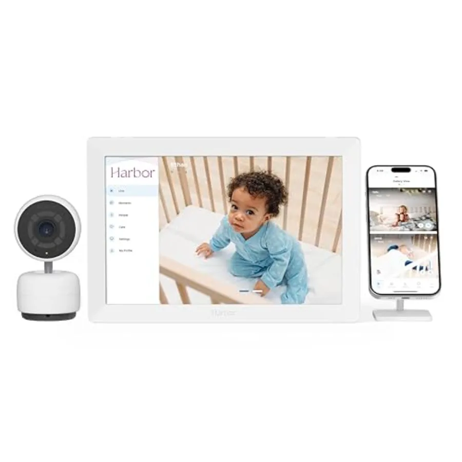 Smart Baby Monitor with 10 Tablet for Home Travel Use Plastic, Black Private, Secure, Internet-Optional, 2+ Camera Support, Lif
Smart Baby Monitor with 10 Tablet for Home Travel Use Plastic, Black Private, Secure, Internet-Optional, 2+ Camera Support, Lif
