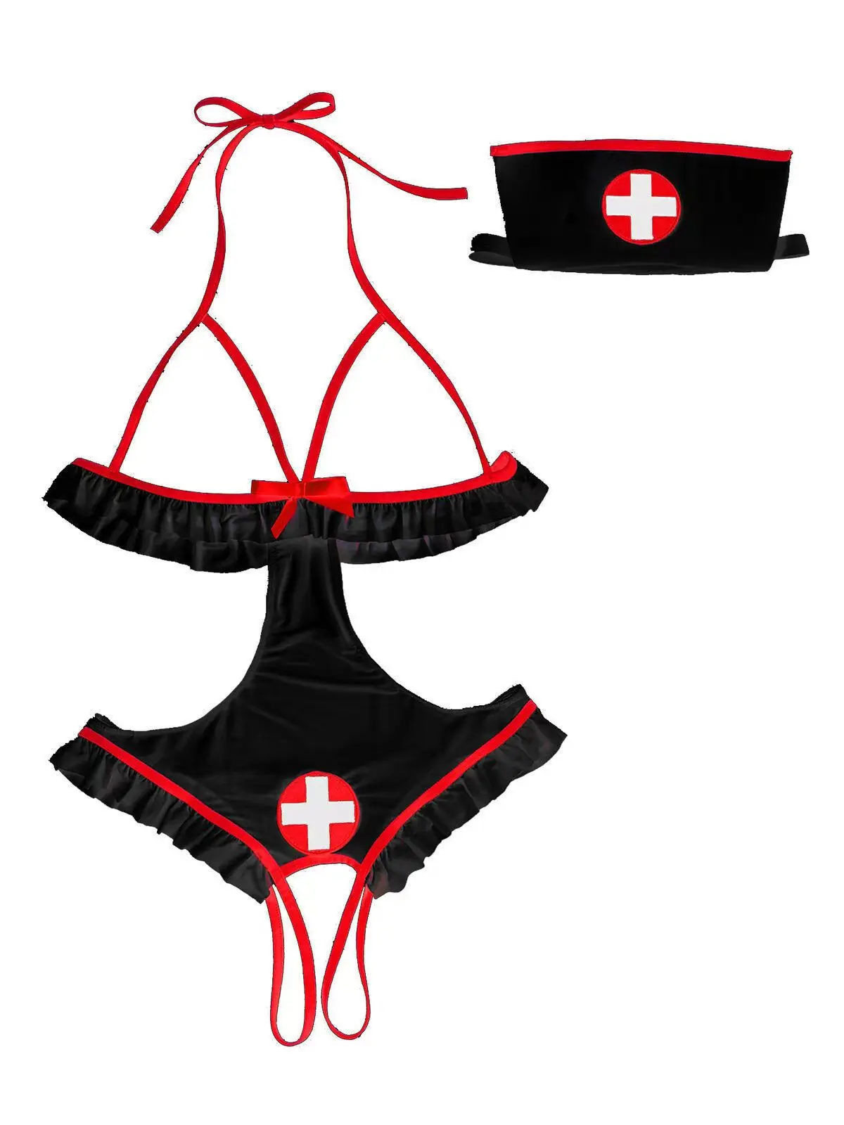 Women Sexy Cutout One Piece Lingerie Bra Role Playing Costume Lingerie Suit Bodysuit Accessories for Women Erotic Jumpsuit Gift
Women Sexy Cutout One Piece Lingerie Bra Role Playing Costume Lingerie Suit Bodysuit Accessories for Women Erotic Jumpsuit Gift