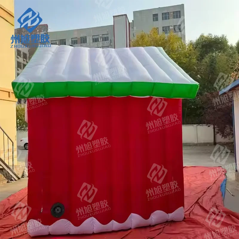 Гигантский красный надувной рождественский дом Санта-Клауса, подарочная коробка для новогоднего украшения
Гигантский красный надувной рождественский дом Санта-Клауса, подарочная коробка для новогоднего украшения
