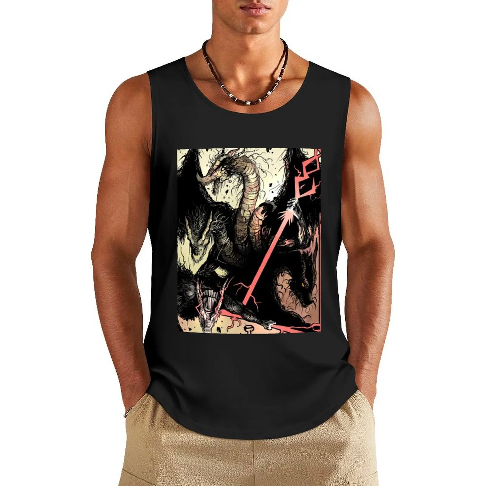 3 -headed dragon Tank Top gym clothes men gym t-shirts gym shirts Men's clothes luxury style 
3 -headed dragon Tank Top gym clothes men gym t-shirts gym shirts Men's clothes luxury style
