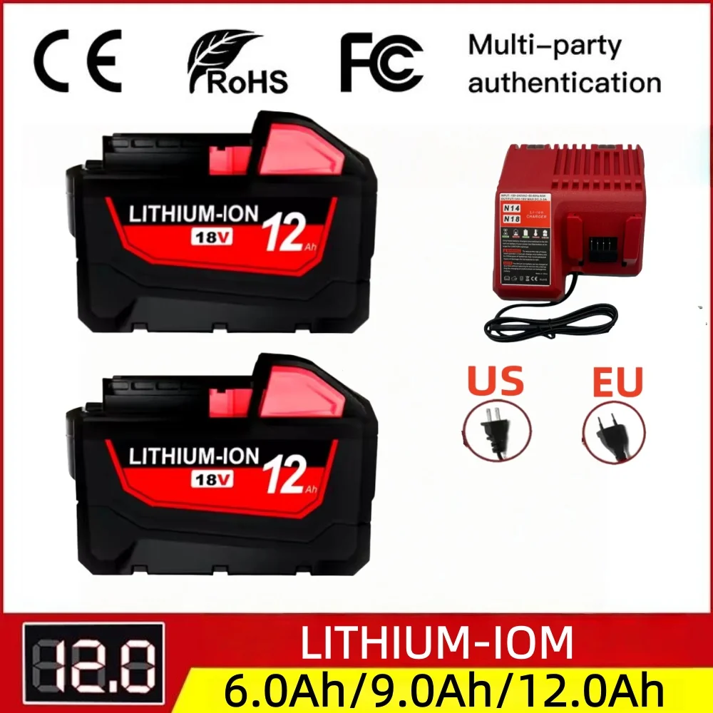 18V 6.0Ah para batería For Milwaukee M1812.0Ah batería de litio de repuesto para batería For Milwaukee M18 48-11-1815 48-11-1850
18V 6.0Ah para batería For Milwaukee M1812.0Ah batería de litio de repuesto para batería For Milwaukee M18 48-11-1815 48-11-1850
