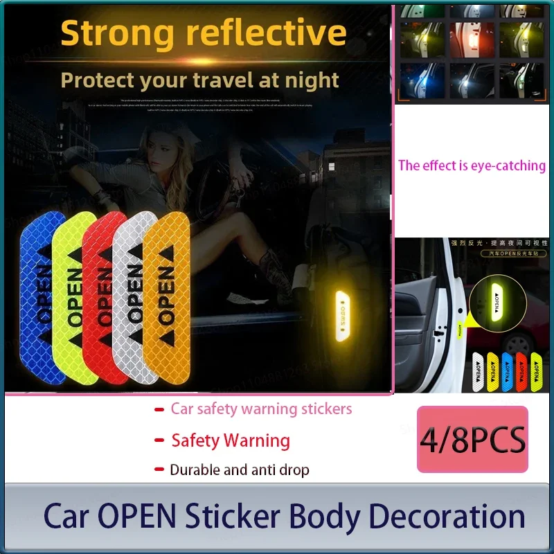 Car Door Reflective Stickers Night Safety Warning Tape Door Stickers Decorative Stickers Car Reflective Strip Car Accessories
Car Door Reflective Stickers Night Safety Warning Tape Door Stickers Decorative Stickers Car Reflective Strip Car Accessories