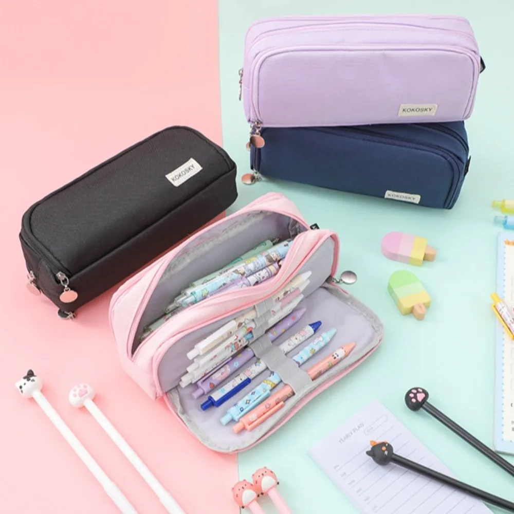 Sweet Korean Large Capacity Pencil Case Cute Desk Organizer Stationary Pen Storage Bag Ins Portable 3 Compartment Pouch Travel
Sweet Korean Large Capacity Pencil Case Cute Desk Organizer Stationary Pen Storage Bag Ins Portable 3 Compartment Pouch Travel