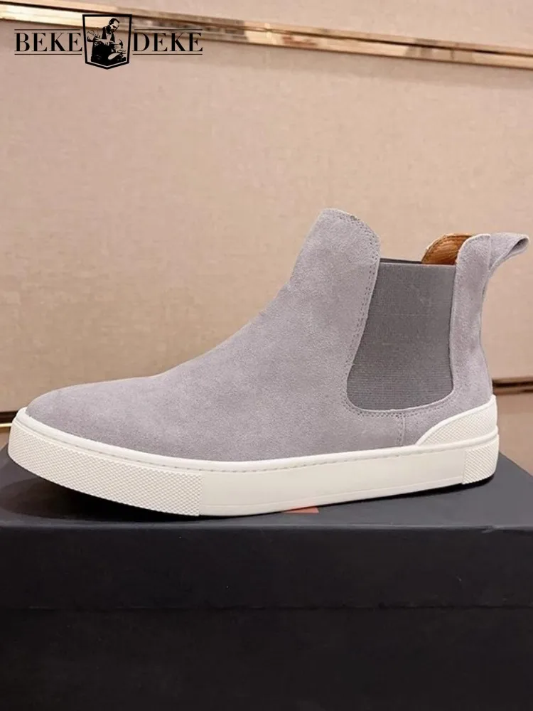 Cow Suede Daily Leisure Style Breathable Mens Casual Shoes Male Solid Color Slip On Round Toe Flat Loafers High Top Shoes
Cow Suede Daily Leisure Style Breathable Mens Casual Shoes Male Solid Color Slip On Round Toe Flat Loafers High Top Shoes