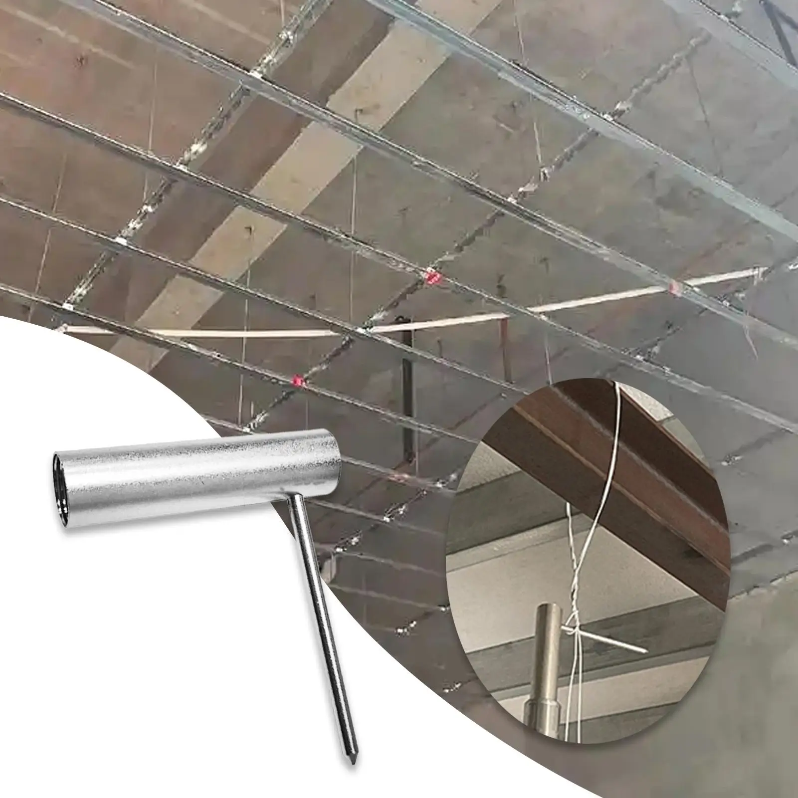 Ceiling Iron Wire Installation Tool Heavy Duty Portable Accessories Home Improvement Multipurpose Lightweight Auxiliary Tool
Ceiling Iron Wire Installation Tool Heavy Duty Portable Accessories Home Improvement Multipurpose Lightweight Auxiliary Tool