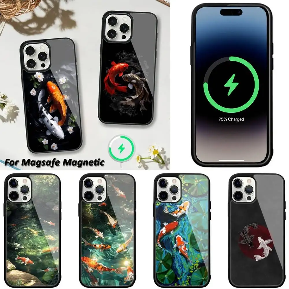 Art Fish Koi Carp Clear Phone Case For iPhone 16,15,14,13,12,11,Plus,Pro,Max,Mini Magsafe Magnetic Wireless Charging 
Art Fish Koi Carp Clear Phone Case For iPhone 16,15,14,13,12,11,Plus,Pro,Max,Mini Magsafe Magnetic Wireless Charging