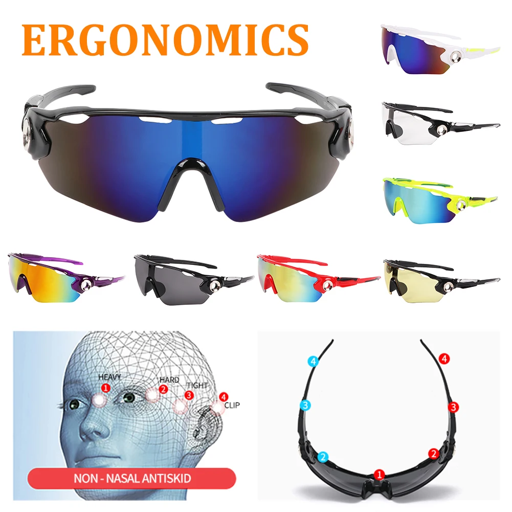 New Cycling Sunglasses UV 400 Protection Polarized Eyewear Cycling Running Sports Sunglasses Goggles For Men Women Sunglasses
New Cycling Sunglasses UV 400 Protection Polarized Eyewear Cycling Running Sports Sunglasses Goggles For Men Women Sunglasses