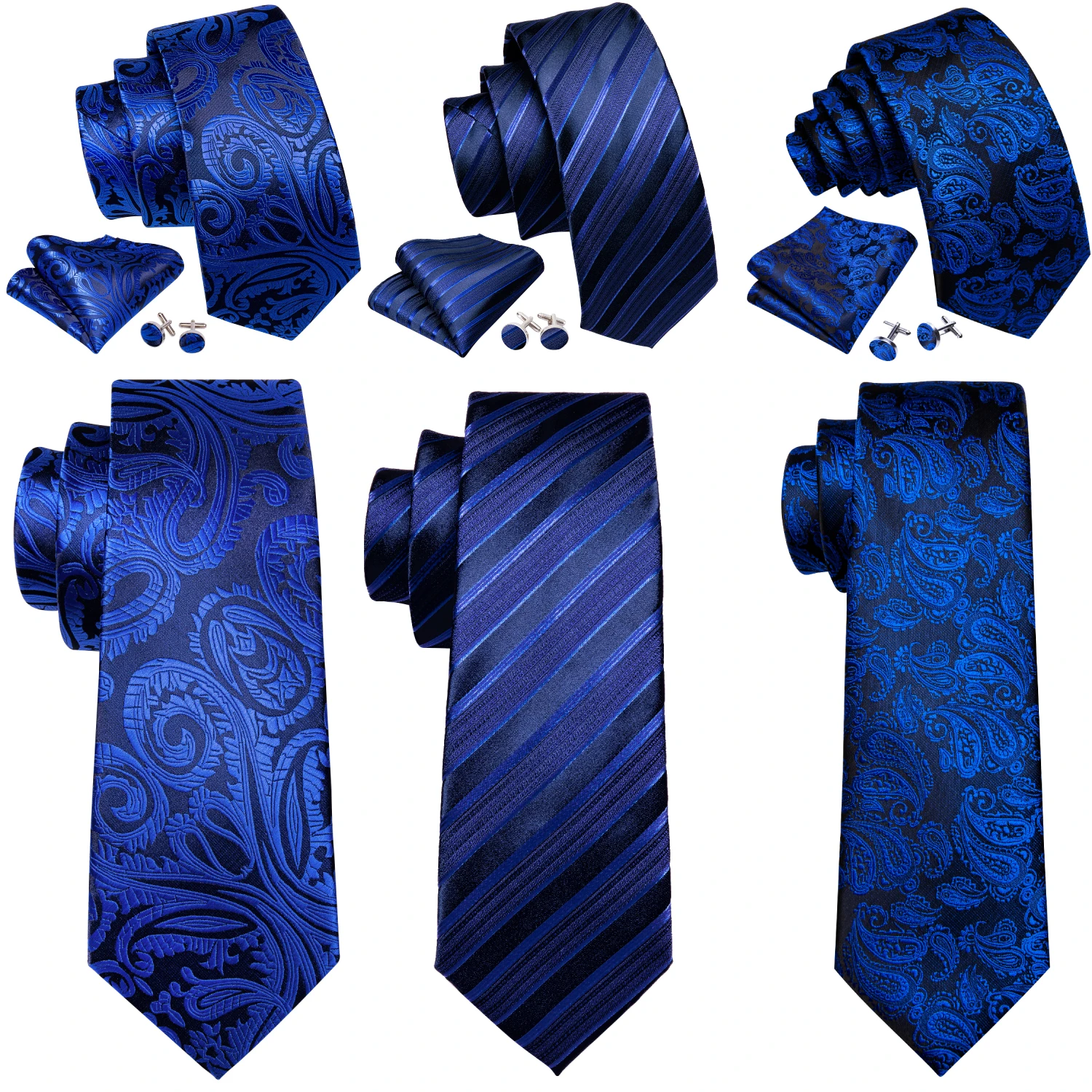 Barry.Wang Jacquard White & Champagne Men's Tie With Pocket Square Cufflinks Set Exquisiet Necktie For Male Wedding Business
Barry.Wang Jacquard White & Champagne Men's Tie With Pocket Square Cufflinks Set Exquisiet Necktie For Male Wedding Business