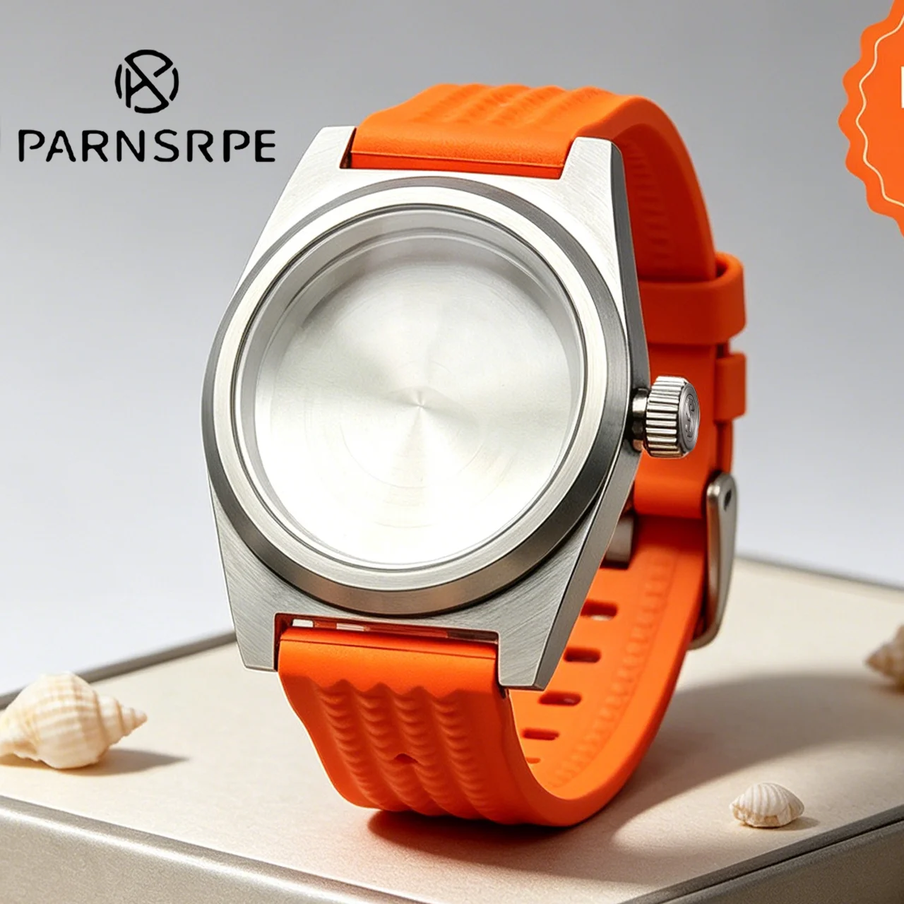38mm men brushed steel watch case matched with rubber strap sapphire glass suitable for NH35 movement fine surface craft daily
38mm men brushed steel watch case matched with rubber strap sapphire glass suitable for NH35 movement fine surface craft daily