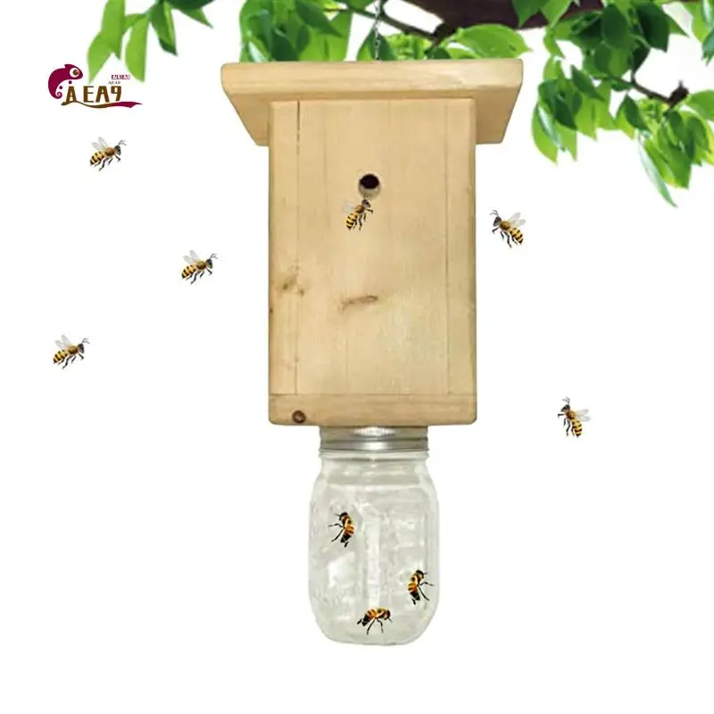 AEA9-Wasp Traps Outdoor,Easy To Use Natural Log House Style Carpenter Bee Trap - Bee Catcher Hornet Trap For Garden
AEA9-Wasp Traps Outdoor,Easy To Use Natural Log House Style Carpenter Bee Trap - Bee Catcher Hornet Trap For Garden