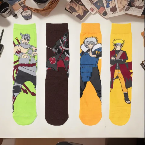 Novas meias Naruto Anime elegantes, bonitas, legais e divertidas