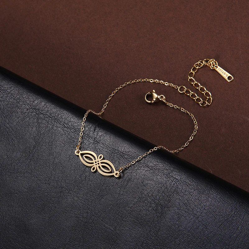 Kkjoy Fashion Stainless Steel Gold Color Jewelry Set Celtic knot Bilateral Summary Pendant Bracelet Jewelry Gifts Wholesale
Kkjoy Fashion Stainless Steel Gold Color Jewelry Set Celtic knot Bilateral Summary Pendant Bracelet Jewelry Gifts Wholesale