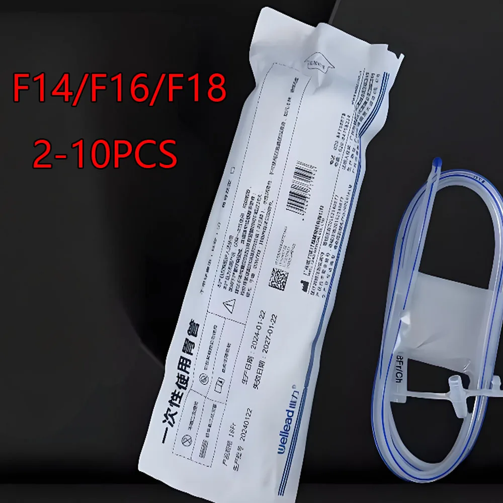 2PCS Nasogastric tube feeding supplies Disposable Fr14/F16/Fr18 Gastric Tube Nasal Feeding Tube Silicone
2PCS Nasogastric tube feeding supplies Disposable Fr14/F16/Fr18 Gastric Tube Nasal Feeding Tube Silicone