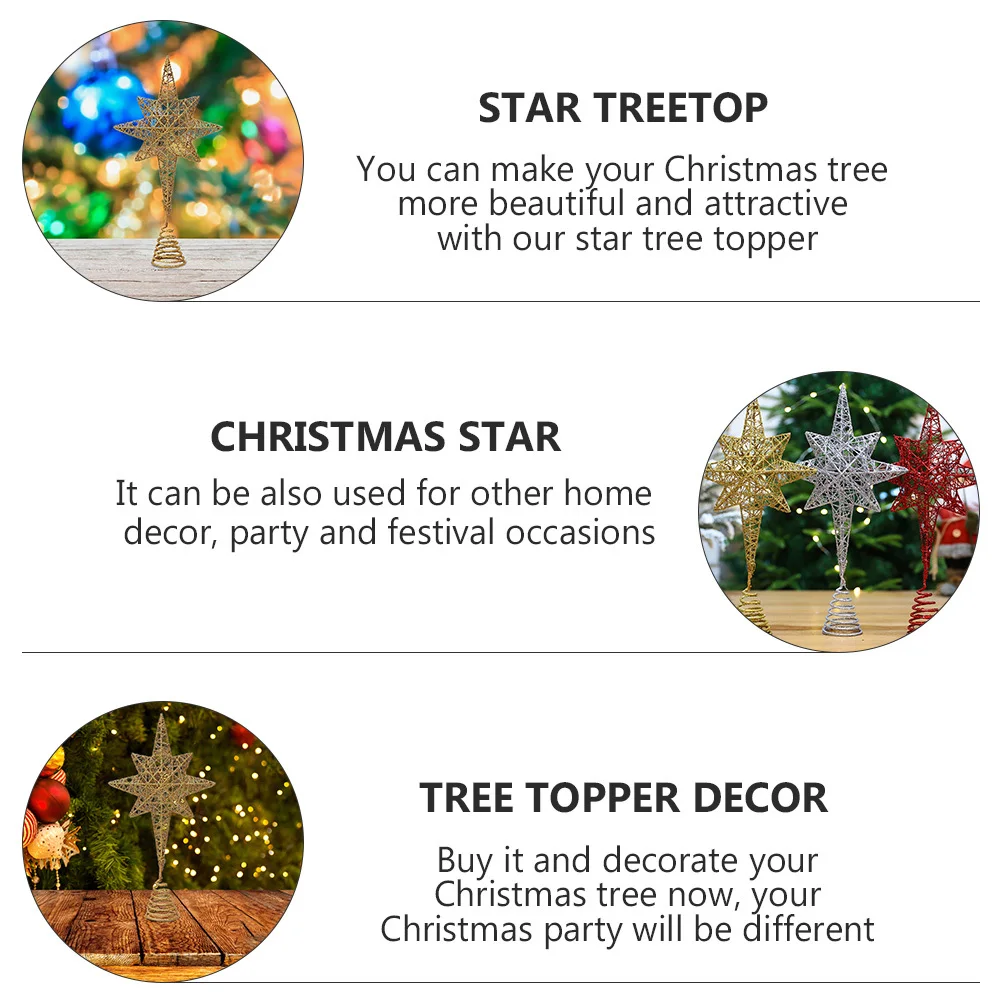 1pc Christmas Tree Topper Star Decor Golden Metal Festival Treetop For Xmas Party Home Decoration Iron Star Tree Topper
1pc Christmas Tree Topper Star Decor Golden Metal Festival Treetop For Xmas Party Home Decoration Iron Star Tree Topper