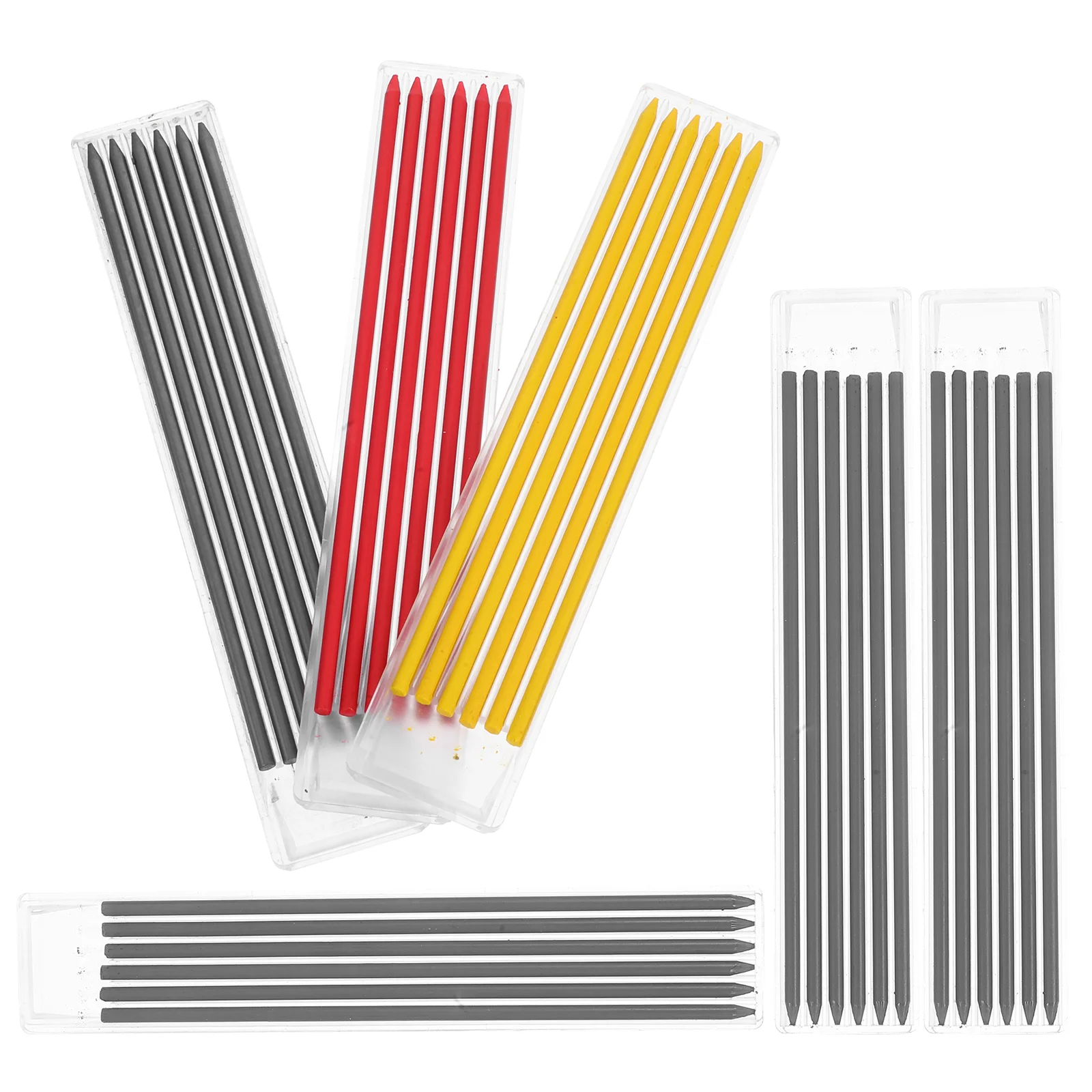 6 Boxes of Mechanical Pencil Refills Deep Hole Mechanical Pencil Refills for Woodworking and Engineering Marking 6pcs/Box
6 Boxes of Mechanical Pencil Refills Deep Hole Mechanical Pencil Refills for Woodworking and Engineering Marking 6pcs/Box