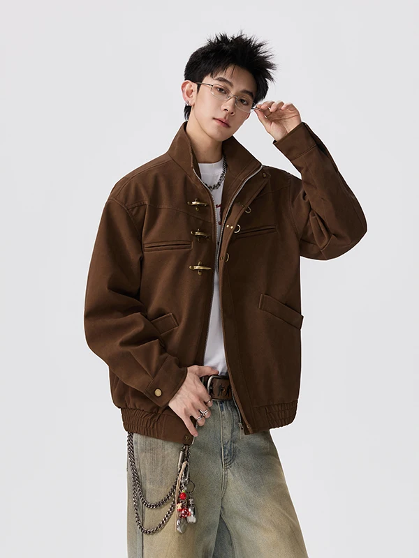 Retro Leather Vest Men's Faion Casual Jaet Stand Collar Windproof Biker Coat Spring Season Zipper Closure Long Sve
Retro Leather Vest Men's Faion Casual Jaet Stand Collar Windproof Biker Coat Spring Season Zipper Closure Long Sve